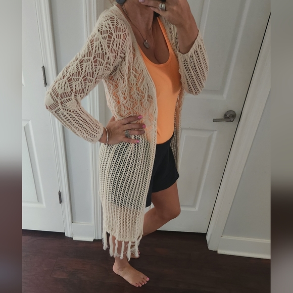 BOHO CROCHET OPEN Cardigan 💕 - Picture 2 of 7